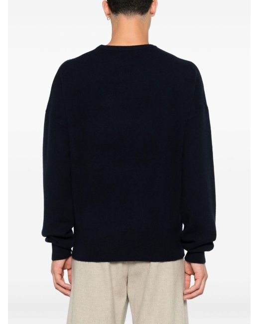 Extreme Cashmere Blue Cashmere Crewneck Sweater