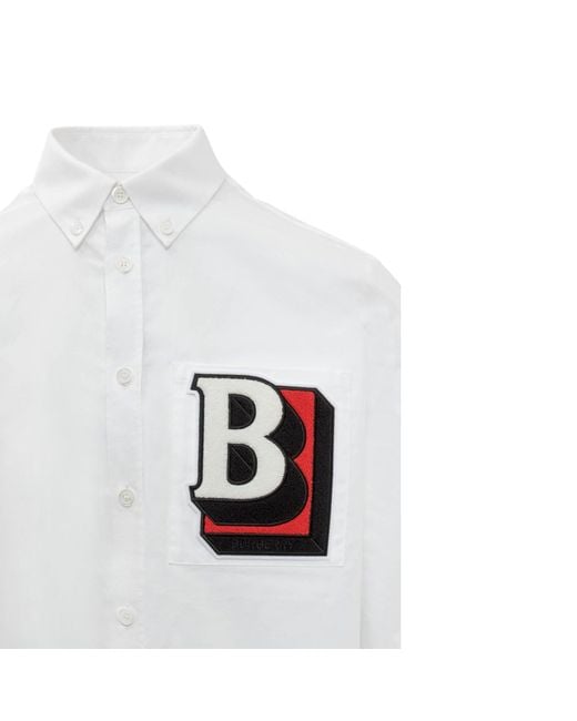 Burberry Baumwollhemd in White für Herren