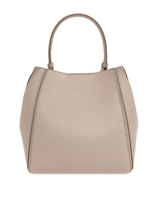 Tory Burch Natural Mc Graw Small Leder Eimerbeutel