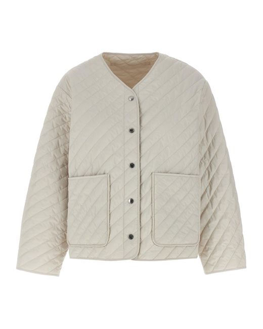 Army by Yves Salomon Gray 2-In-1 Parka Casual Jackets And Parka