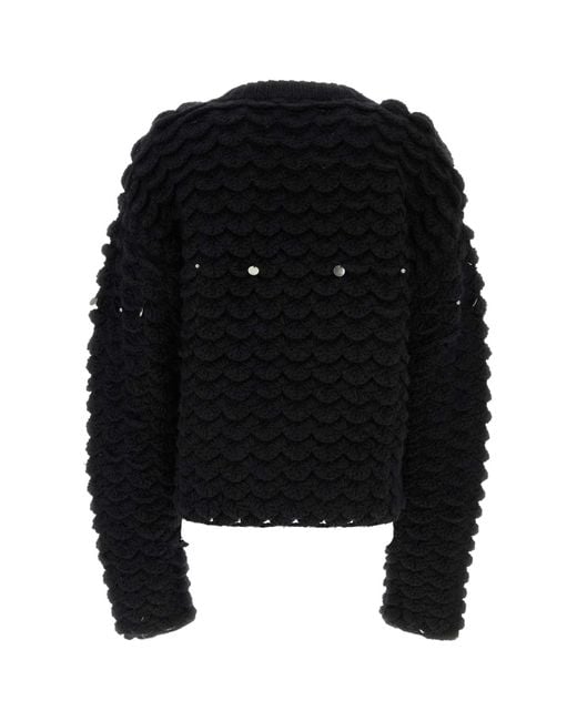 NAMACHEKO Black Wool Blend Sweater for men