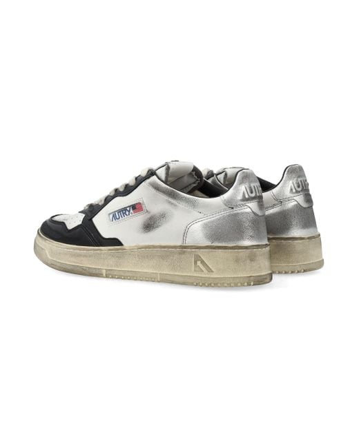 Autry Multicolor Medalist Super Vintage Low Sneakers for men