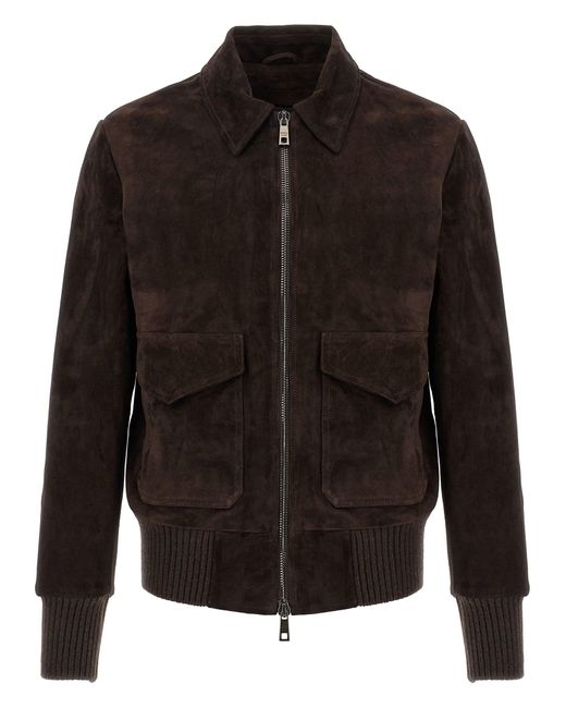 Giorgio Brato Black 'Aviatore' Jacket for men
