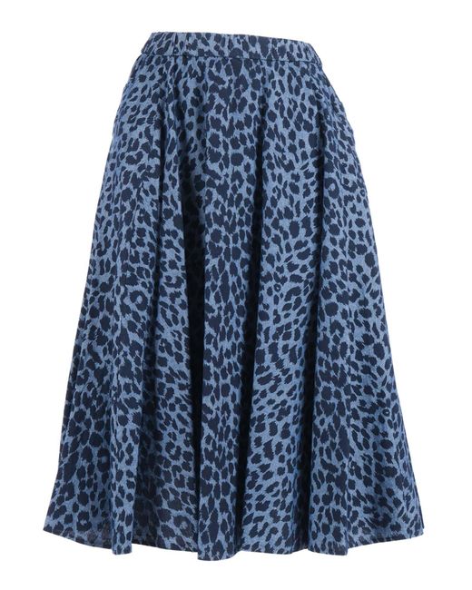 Aspesi Blue Midi Skirts