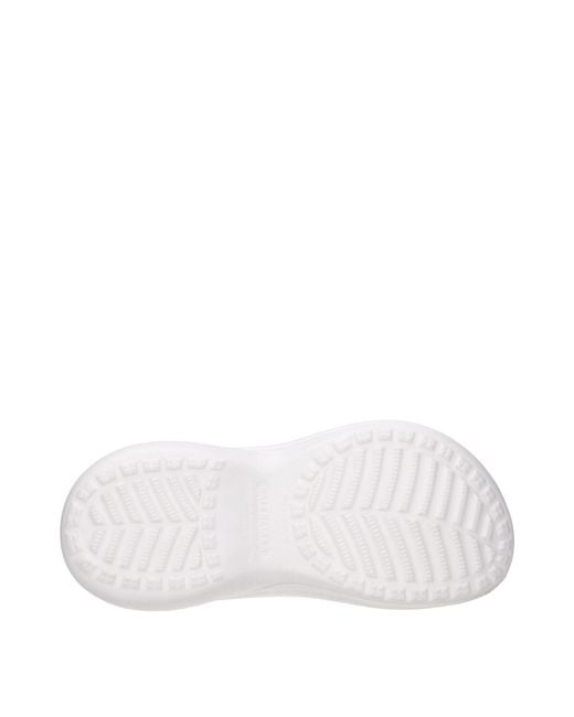 Balenciaga White Crocs Slides And Clogs Rubber