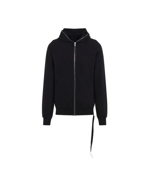 Rick Owens Black Cotton Gipm Hoodie for men