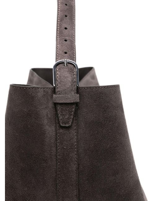 Totême  Brown Leather Belted Tote