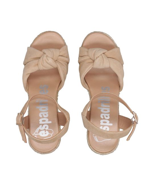 Espadrilles Natural Sandalen Kamel