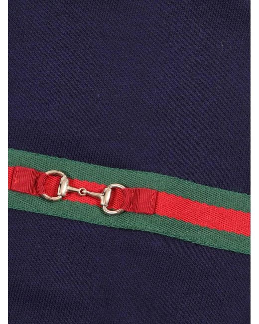 Gucci Blue B L/S Sweatshirt Felted Cotto