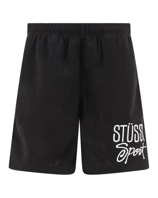 Stussy Mesh Shorts in Black für Herren