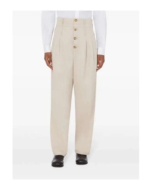Moschino White Chic Trousers For