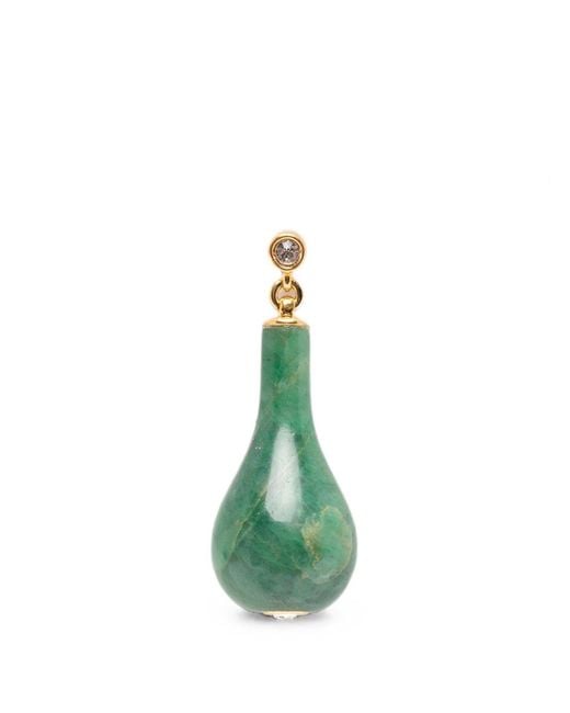 Totême Green Jade Drop Earrings