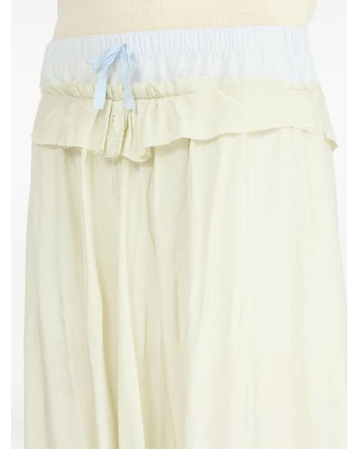 Maison Margiela Natural Poplin Midi Rock