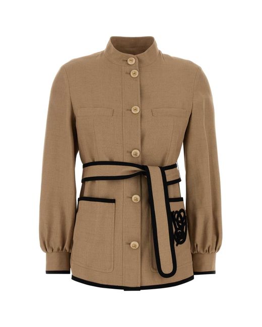 Valentino Garavani Natural Viscose Blend Blazer