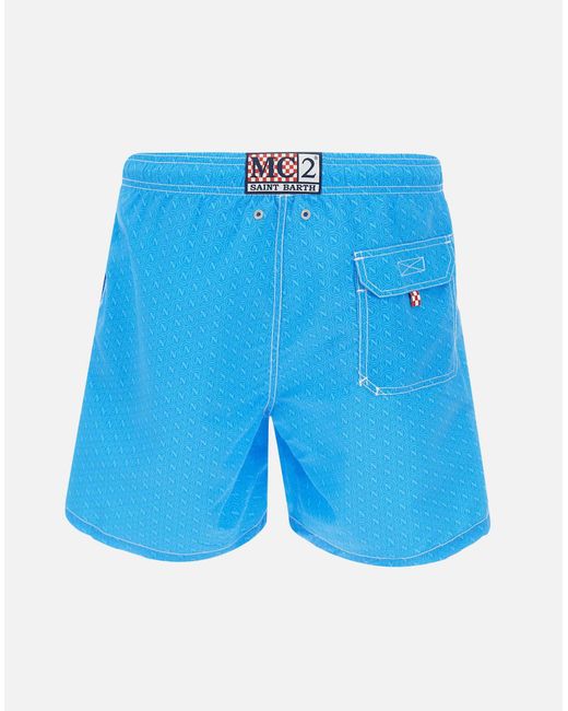 Mc2 Saint Barth Blue Gustavia Light Swim Trunks for men