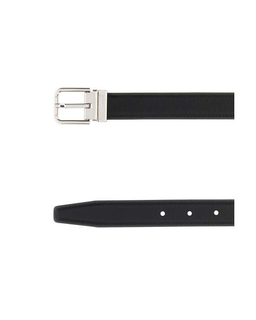 Dolce & Gabbana White Logo Buckle Belt