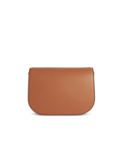 Furla 'sfera' Kleine Bruine Leer Crossbody Tas in het White