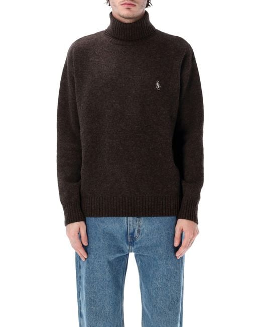 Sporty & Rich Black Wool Turtleneck for men