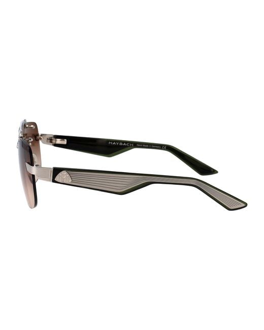 Maybach Brown Rimless Sunglasses The Officer I Pa Gr Abk Z67
