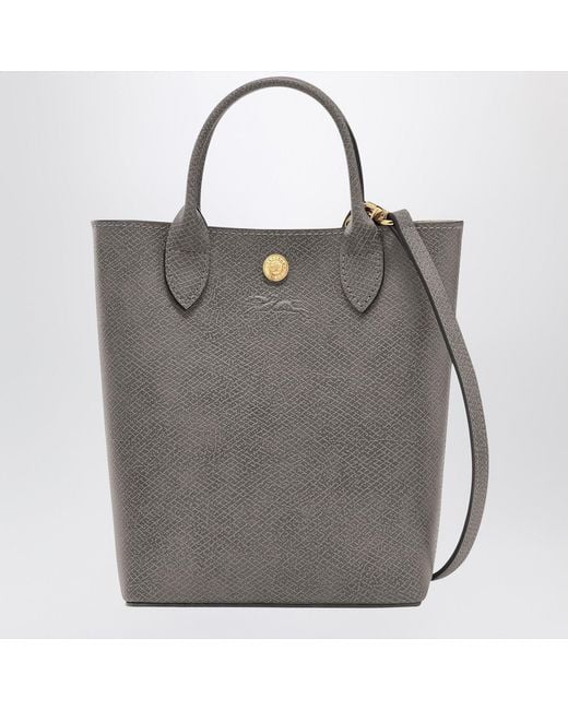 Longchamp Gray Shopping Bag Xs Épure Turtledove