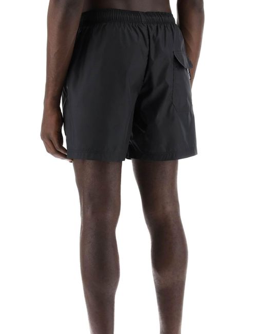 Palm Angels Bestickte Logo Sea Bermuda Shorts in Black für Herren