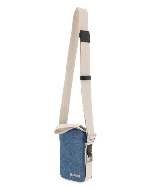 Jacquemus Le Cuerda vertikaler Crossbody -Tasche in Blue für Herren