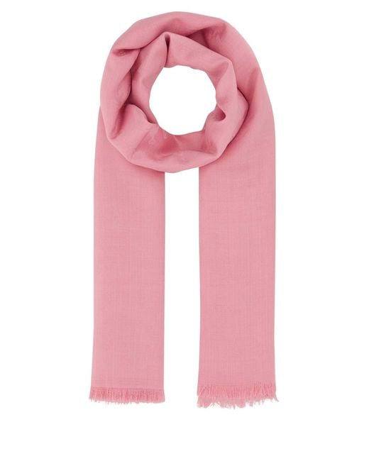 McQueen Pink Scarves And Foulards