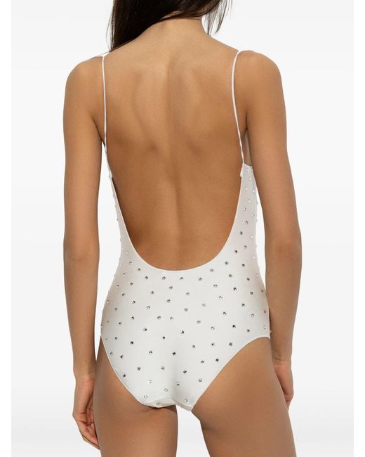 Oseree Blue Bridal Gem Maillot