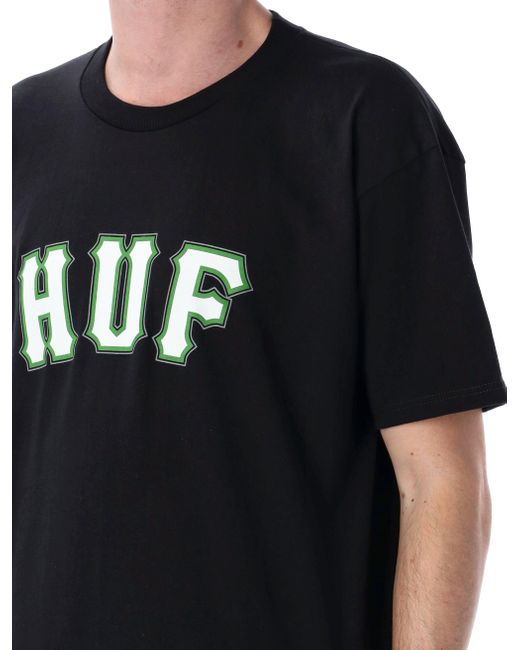 Huf T Shirts En Polos Zwart in het Black voor heren