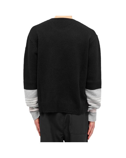 Neil Barrett Black Wool And Cashmere Sweater for men