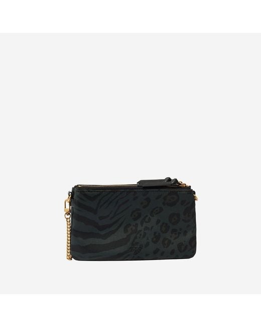 Pinko Black Shoulder Bag Animal Print