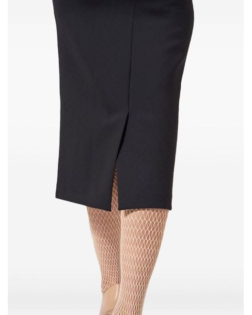 Wolford Black Grace Midi Pencil Skirt