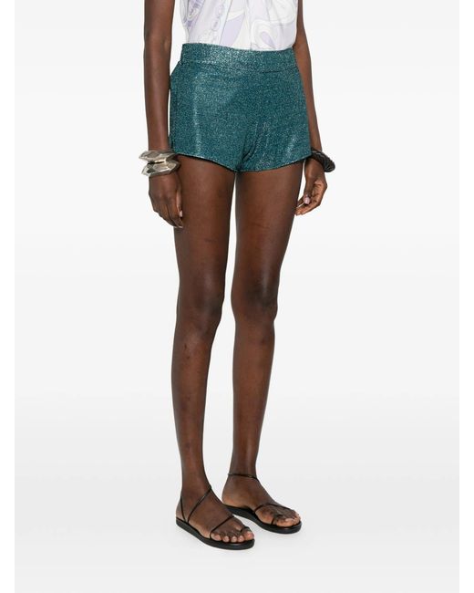 Oseree Brown Lumière Shimmer Shorts