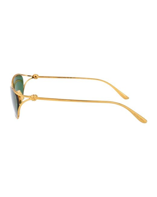 Bottega Veneta Green Sunglasses