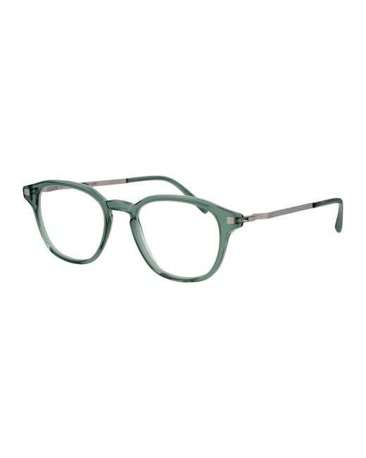 Mykita Brown C191-Cypress/Shiny Silve Clear Steel Glasses