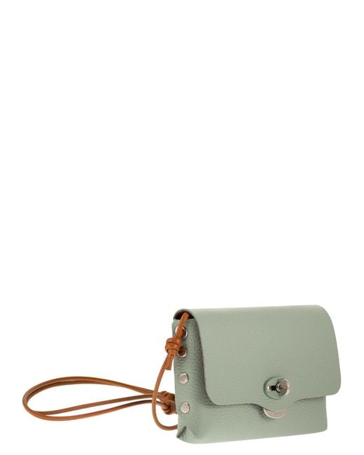Zanellato Green Postina Lettera Small Leather Bag