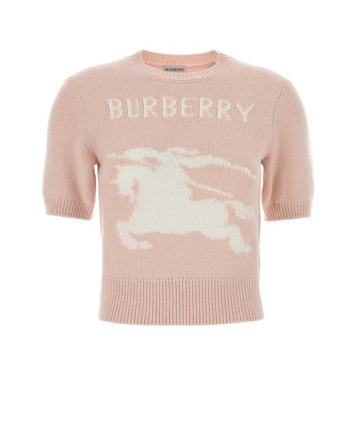 Burberry Pink Pastel Wool Sweater