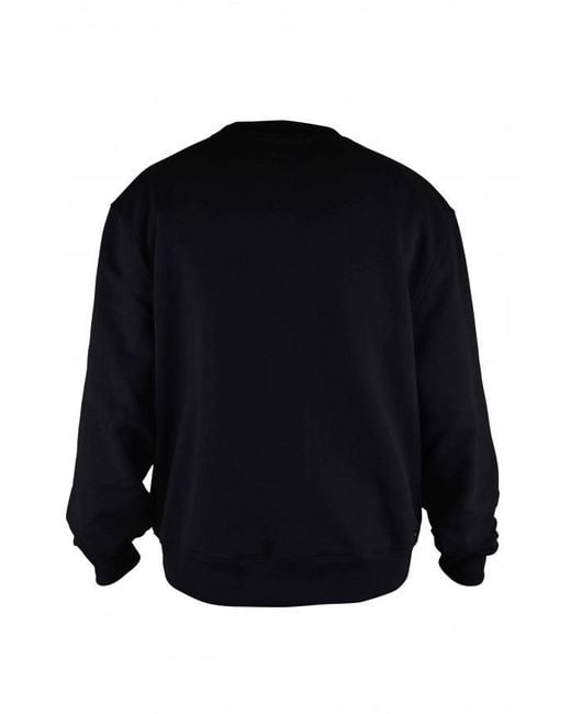 Amiri Black Cotton Sweatshirt With Embroidered Logo for men