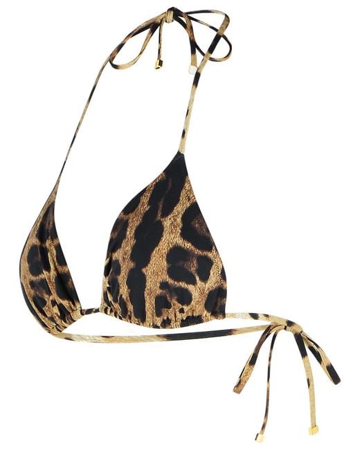 Dolce & Gabbana Multicolor Leopard Print Swimsuit