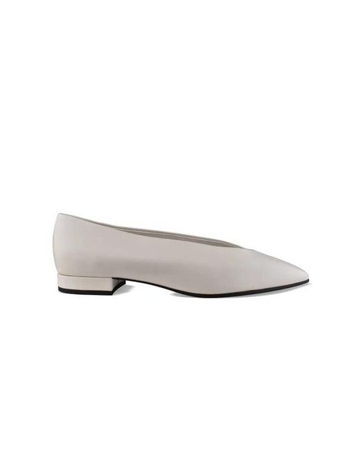 Loro Piana White Ballerinas Rebecca