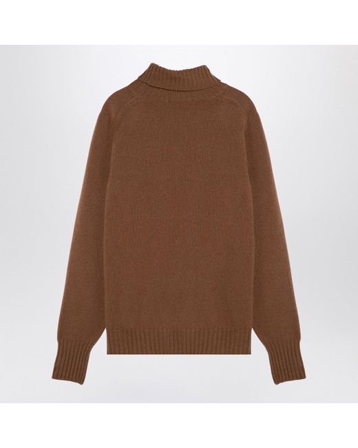 Drumohr Camel Coloured Turtleneck Sweater in Brown for Men Lyst UK