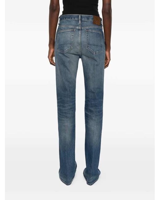 Tom Ford Verwassen Broek in het Blue