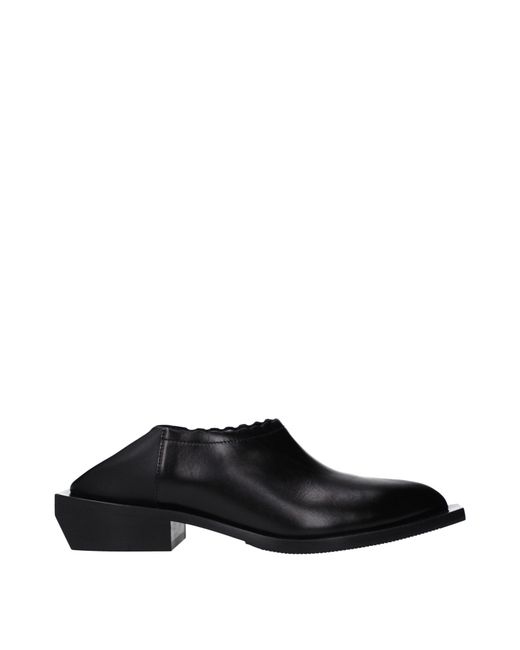 Moschino Black Loafers Leather