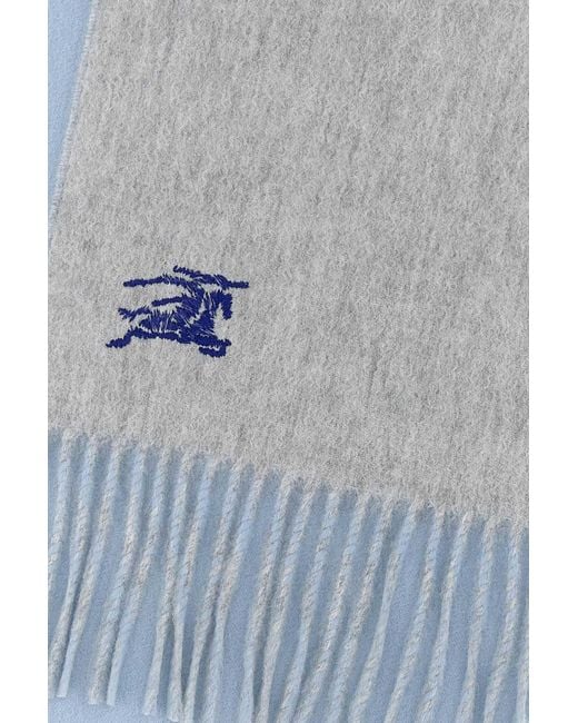 Burberry Blue Light- Cashmere Reversible Scarf for men