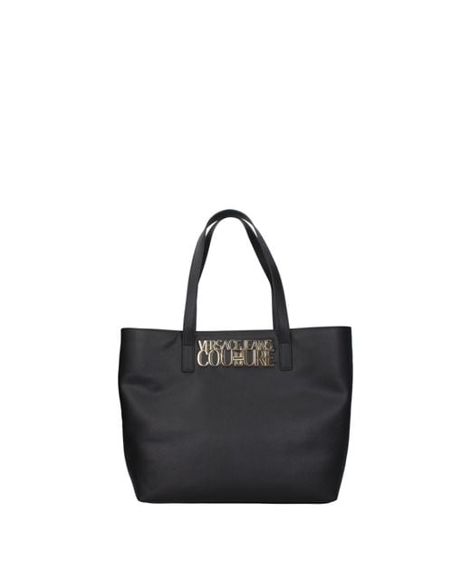 Versace Jeans Black Umhängetaschen Couture Frauen Polyurethan schwarz
