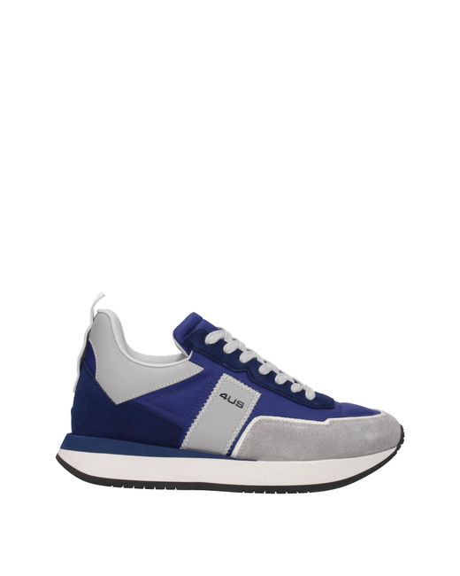 Cesare Paciotti Blue Sneakers 4Us Uomo Tessuto Blu/Grigio for men