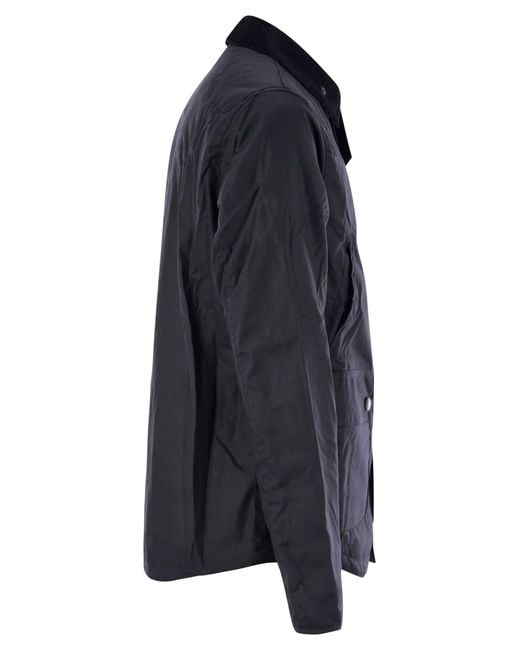 Barbour Blue Reelin Waxed Cotton Jacket for men
