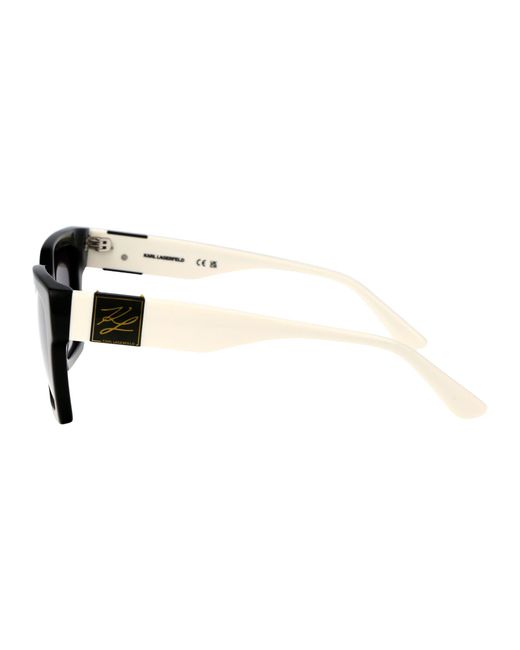 Karl Lagerfeld Black Square Frame Sunglasses