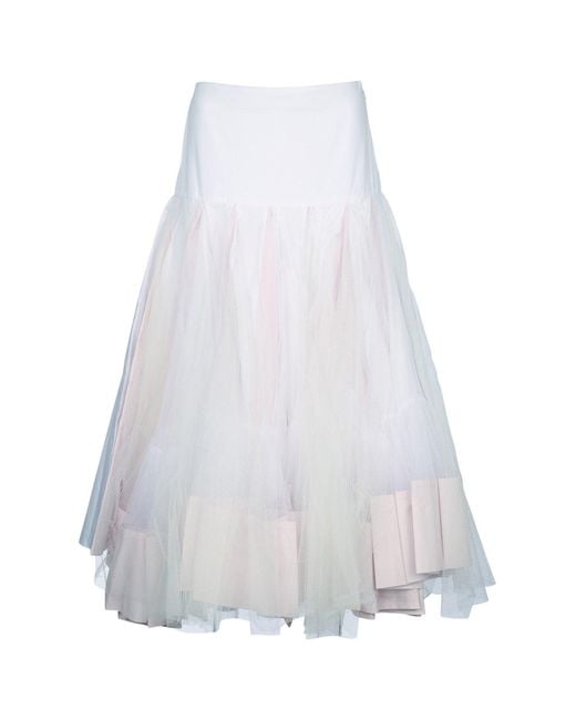 Jacquemus White La Jupe Mireio