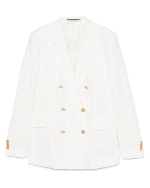 Tagliatore Tagliatorore Double Breasted Jacket in het White